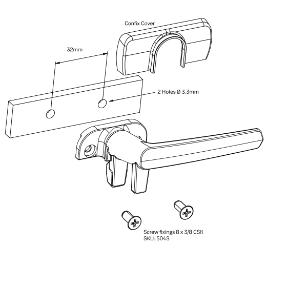 Yale Aria Helix Seal Double Tongue Window Fastener Appliance White Matt