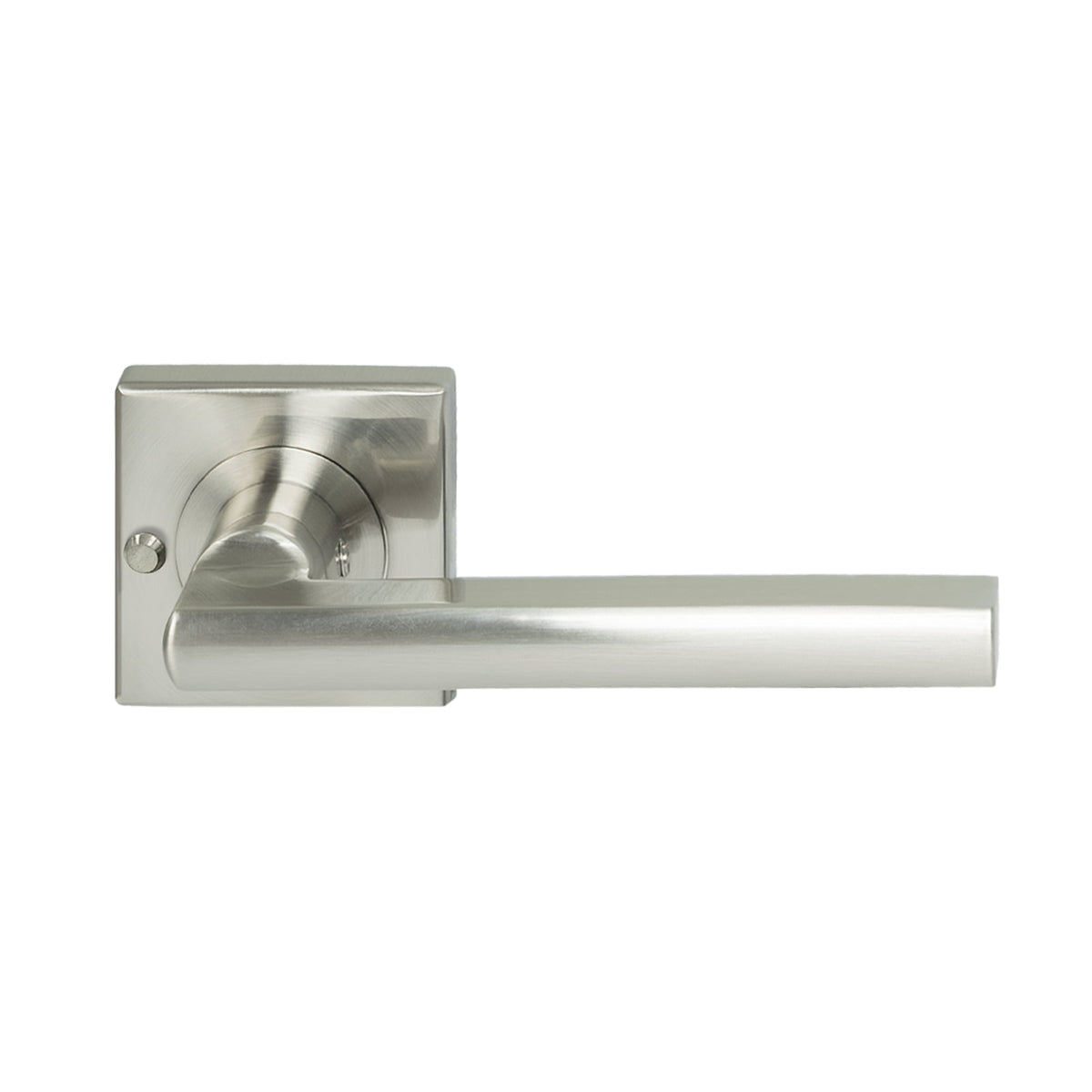 Miles Nelson Parma Square Rosette Lever Set Satin Nickel