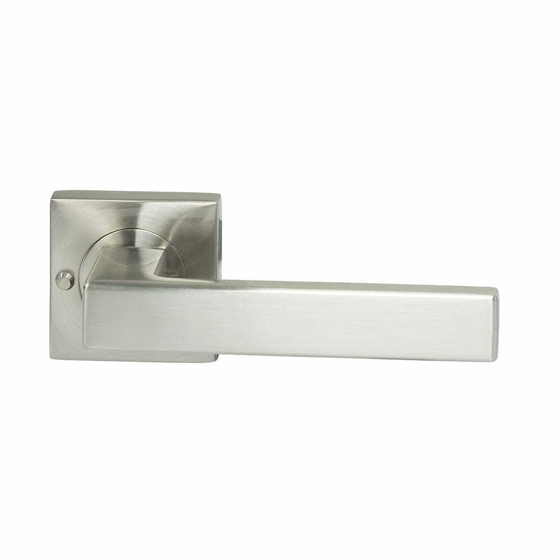 Miles Nelson Verona Square Rosette Lever Satin Nickel