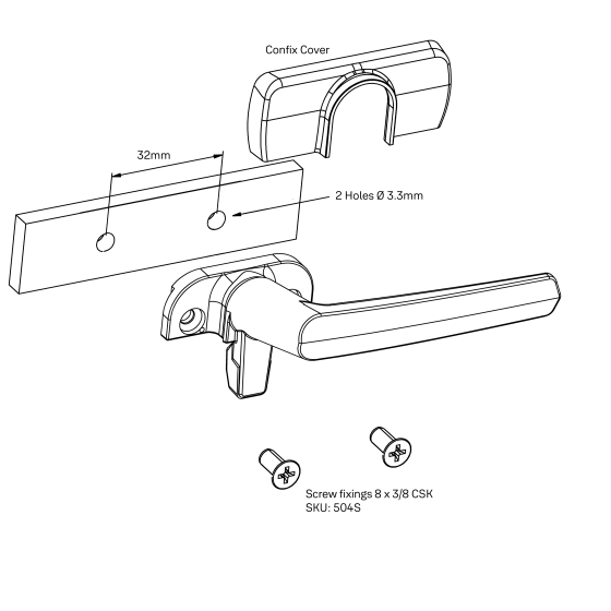 Yale Aria Helix Seal High Profile Window Fastener Black