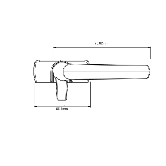 Yale Aria Helix Seal Low Profile Window Fastener Black