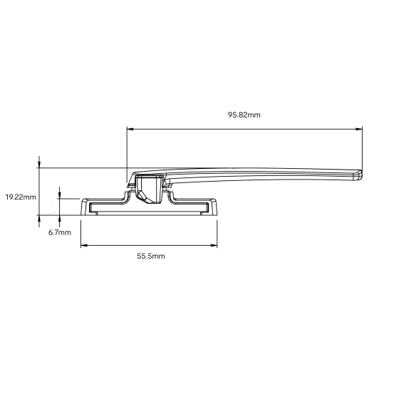 Yale Aria Helix Seal Low Profile Window Fastener Black