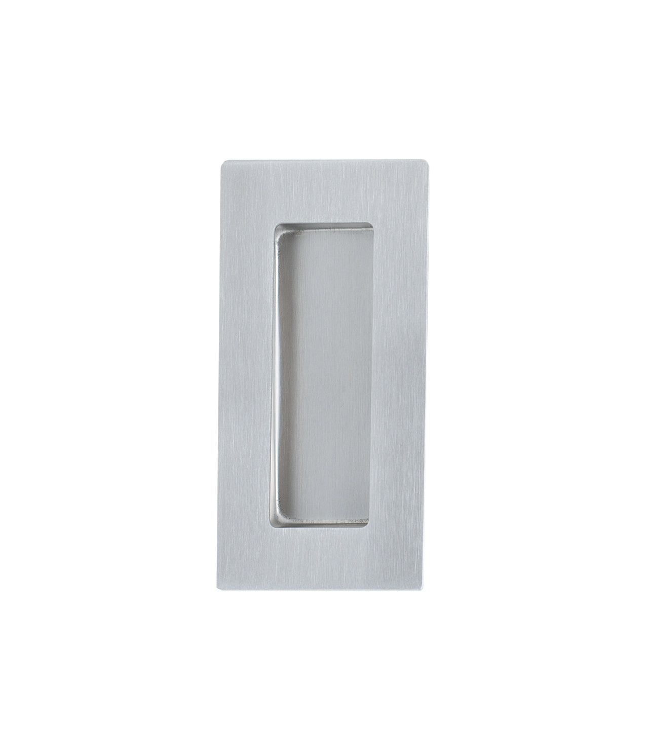 Miles Nelson Square Edge Flush Pull Concealed Fix 102mm x 52mm Stainless Steel
