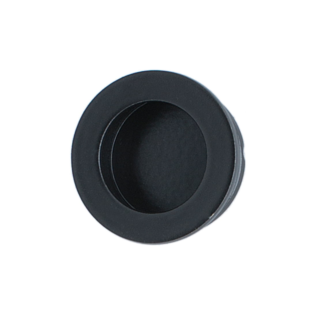 Miles Nelson Round Flush Finger Pull 30mm Matt Black