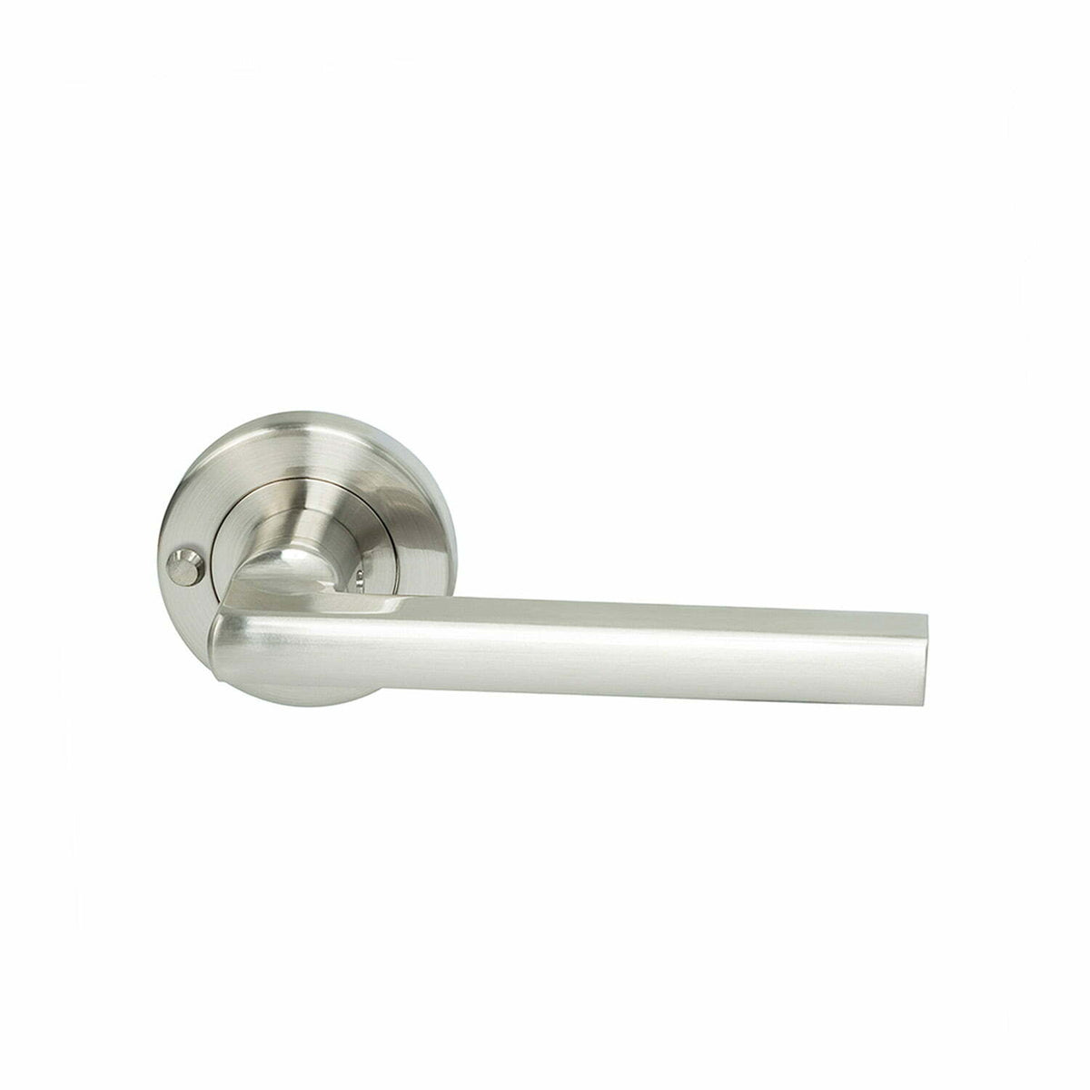 Miles Nelson Parma Lever Round Rose Satin Nickel