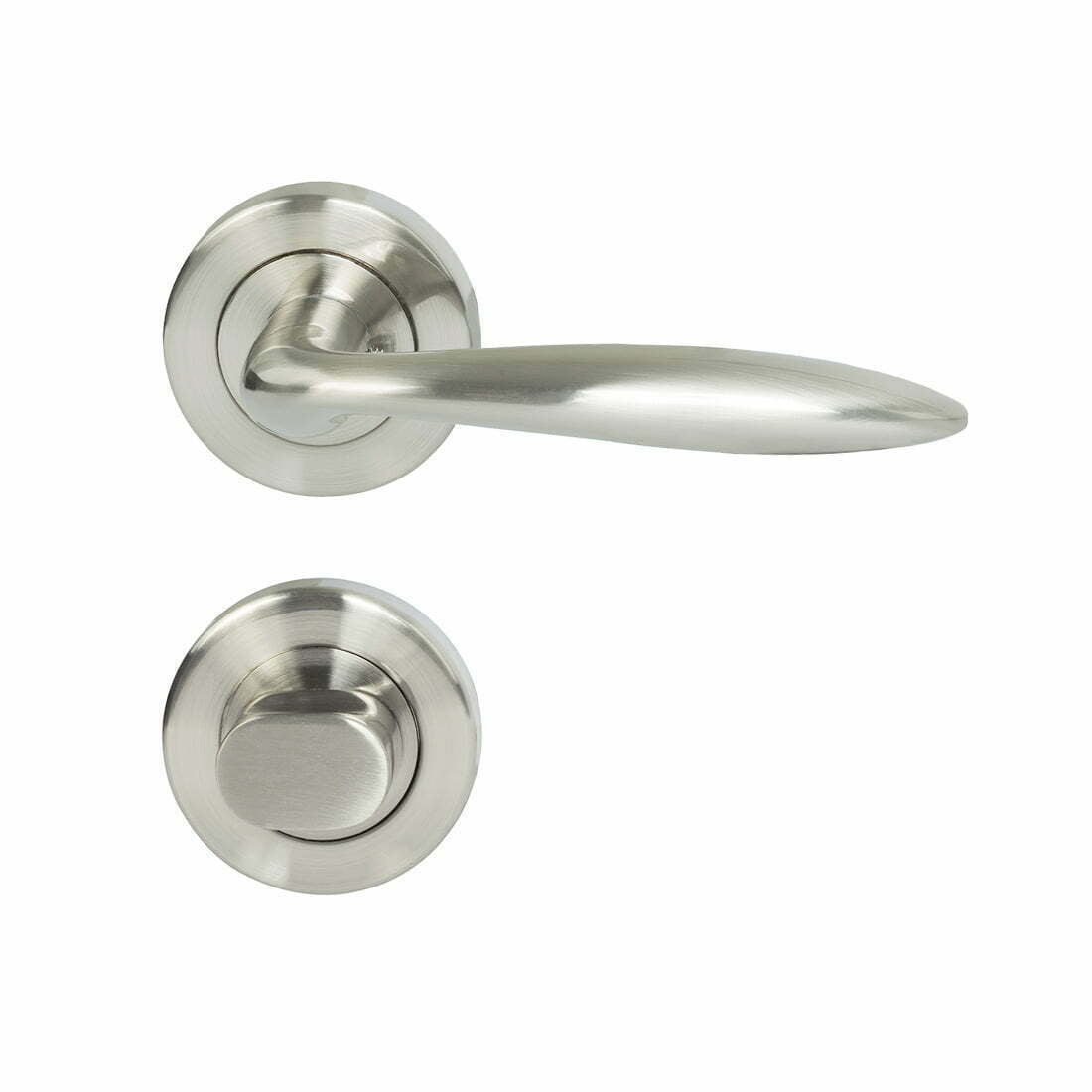Miles Nelson Tivoli Privacy Lever Satin Nickel