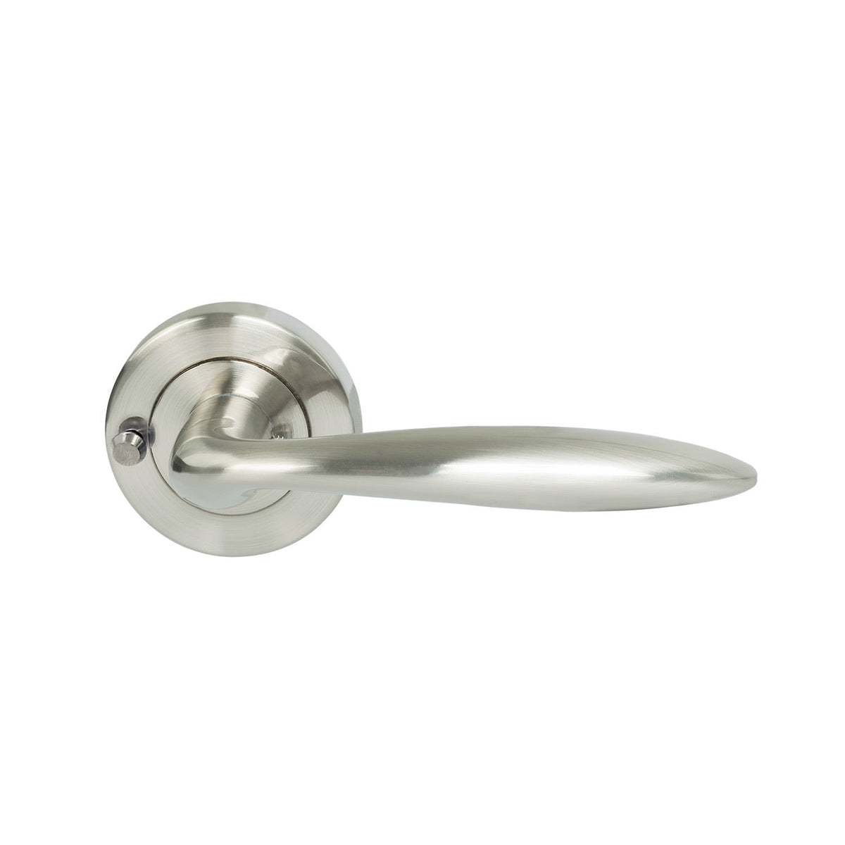 Miles Nelson Tivoli Integrated Privacy Lever Satin Nickel